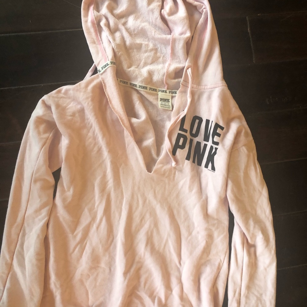 Pink Victoria secret sweatshirt
